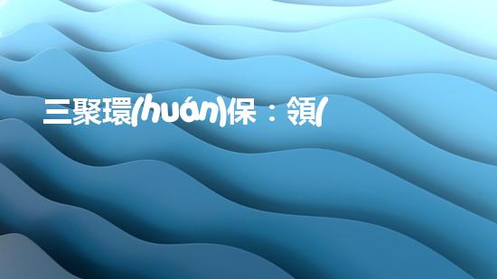 三聚環(huán)保：領(lǐng)先工業(yè)綠色化，全面解決環(huán)境問題